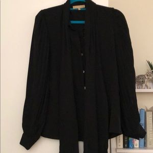 Michael Kors Collection Black Blouse